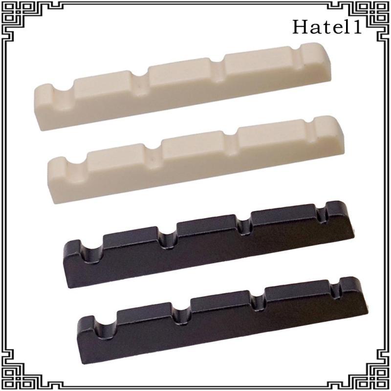 [Hatel] 2x Guitar Slot Curved Nut สําหรับอะไหล่กีตาร์ไฟฟ้า 4 สาย