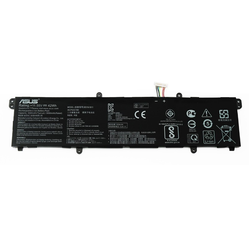 แบตเตอรี่ ASUS ASUS TM420 M413 X413 S433 B31N1911 C31N1911