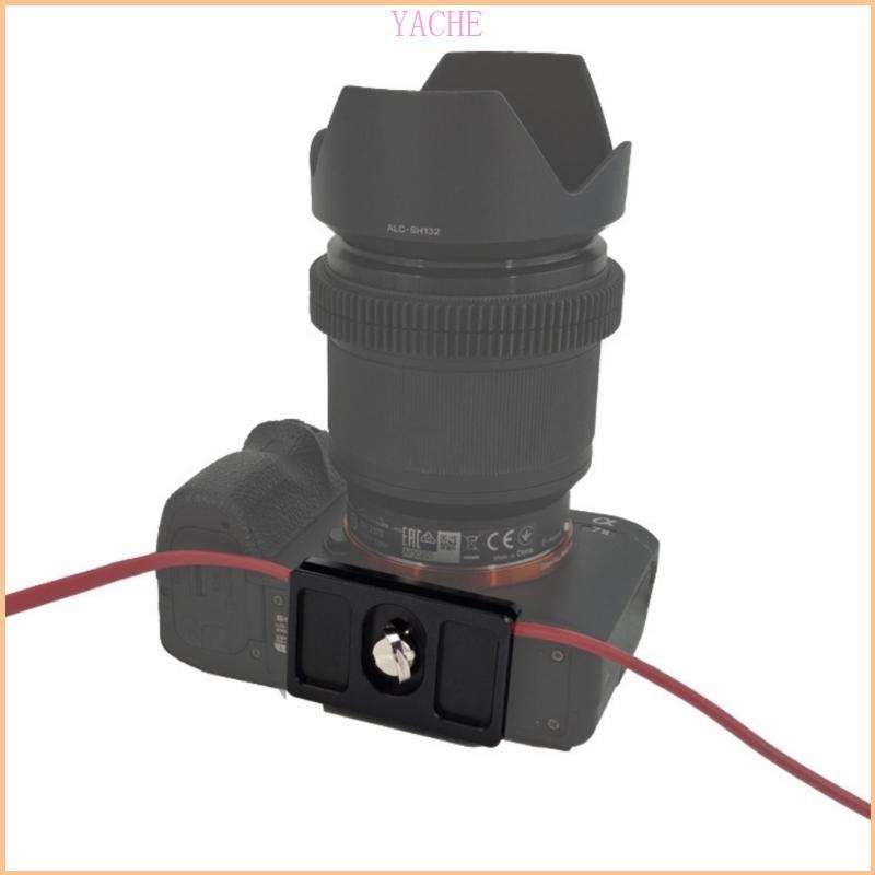 JACHE Secure Cable Lock Camera Arca Tether Cable Clamp สําหรับกล้อง DSLR Mirrorless
