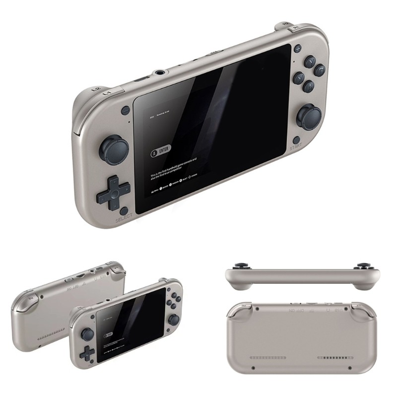 QUU M17 Portable Pocket Retro Video Game Player 4 3 นิ้วหน้าจอ LCD Emuelec System
