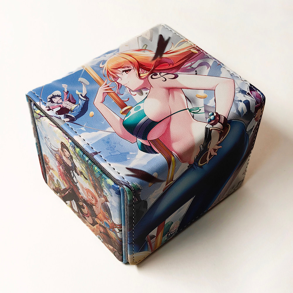 Nami Card Box OPCG Card Box One Piece One Piece WSPTCG Leather Board Game Card Game King Storage Box
