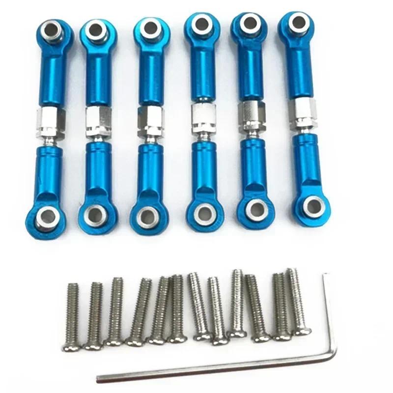 6 ชิ้นสําหรับ Wltoys A949 A959 A969 A979 K929 อะไหล่อัพเกรดโลหะแบริ่งดึง Rod Servo Link A959-03