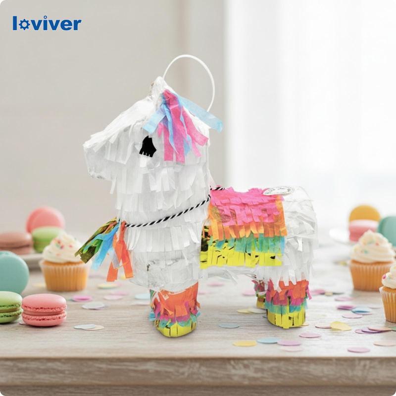 [Loviver] เนื้ออัลปาก้า Pinata น่ารัก | สดใสตกแต่งงานปาร์ตี้ อเนกประสงค์ ของตกแต่ง สําหรับงานปาร์ตี้วันเกิด