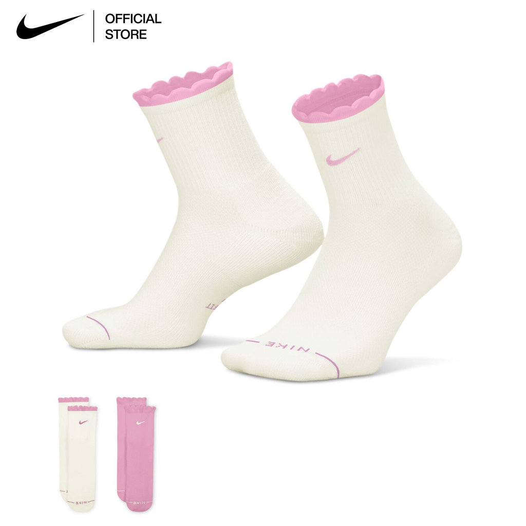 Nike Everyday Elevated Scallop Mid-Crew Socks (2 Pairs) - Multi-Color [IH8621-912]