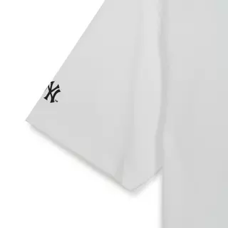 MLB เสื้อยืด ยูนิเซ็กซ์ Basic Mega Street Logo Over Fit T-Shirts รุ่น 3ATSB0563 50WHS สีขาว