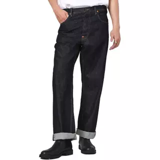 LEE กางเกงยีนส์ (ริมน้ำเงิน)ผู้ชาย คอลเลคชั่น 101 เอวสูง ทรงกระบอก ทรง Retro Straight รุ่น LE S226MRETN24 สียีนส์เข้ม