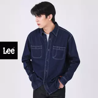 LEE เสื้อเชิ้ตยีนส์แขนยาวผู้ชาย Comfort รุ่น LE S326MSHLN03 สียีนส์เข้ม