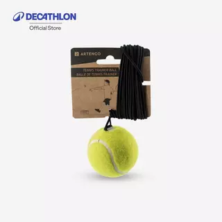 Decathlon Tennis Ball And Elastic Strap ลูกเทนนิสและเชือกยืดหยุ่นสำหรับ "Tennis Trainer" - Yellow