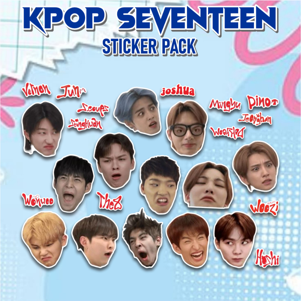 ชุดสติ๊กเกอร์ KPOP SEVENTEEN SERIES 20 ชิ้น | ไวนิลลามิเนตกันน้ํา