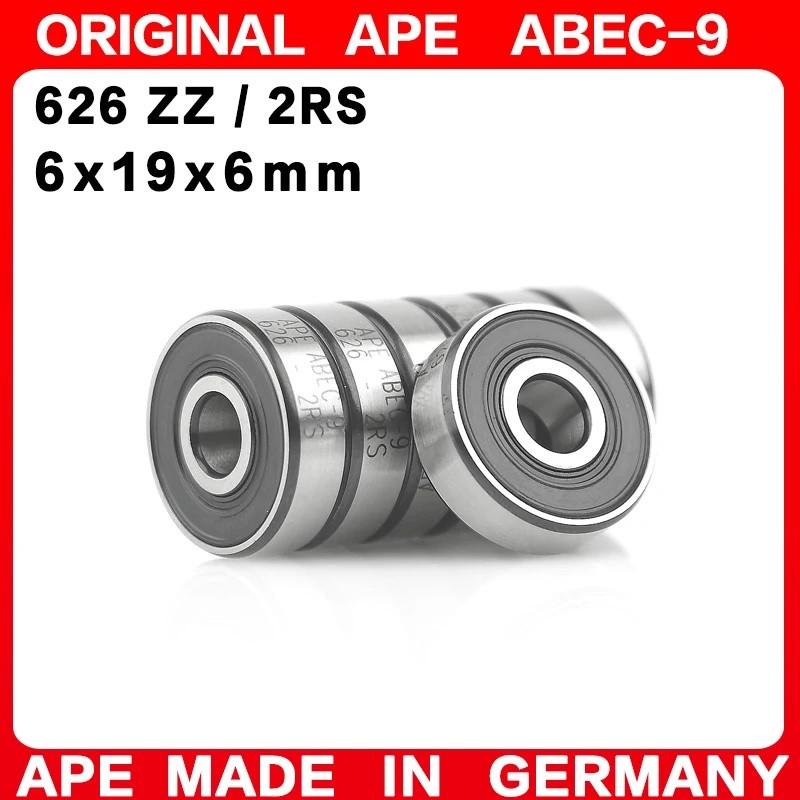10-100PCS เยอรมนี ABEC-9 แบริ่ง 626 ZZ 2RS 6*19*6 มม. 626-2RS 626ZZ Z RS LB LU - 2Z Miniature Precis