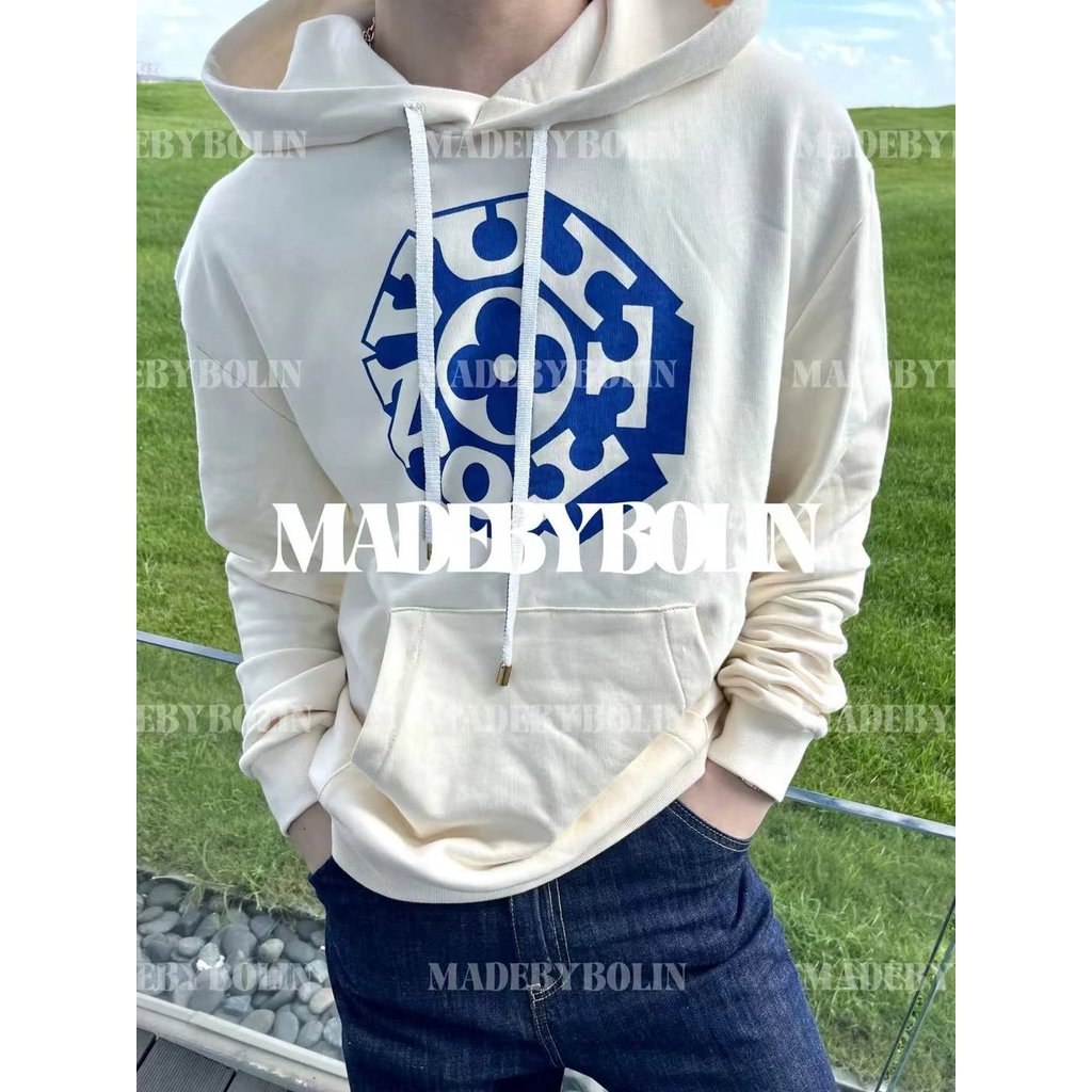ต้นฤดูใบไม้ร่วง Fei Dong Xiu Patchwork Hooded เสื้อกันหนาวผู้ชายผู้หญิง Hoodie