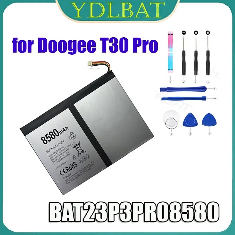 แบตเตอรี่สําหรับ Doogee T30 Pro 3.8V 8580mAh BAT23P3PR08580
