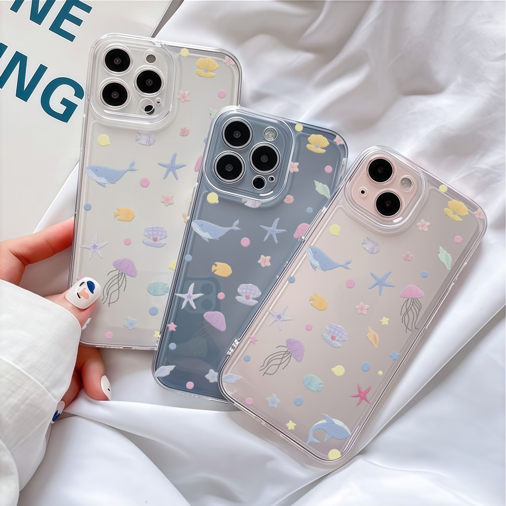 For เคส SAMSUNG A06 A05S A12 A15 A05 A53 A14 A52 A13 A51 A03 A54 A21S A23 A34 A50 A33 A04 A24 A71 กันกระแทก มหาสมุทร