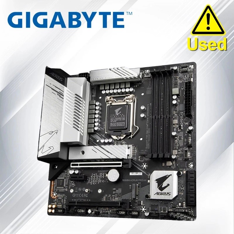 เมนบอร์ด Gigabyte B560M AORUS PRO AX 128GB LGA 1200 DDR4 Micro ATX เมนบอร์ด