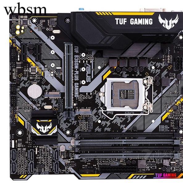 [พื้นที่เมนบอร์ด] Asus TUF B360M-PLUS เมนบอร์ดคอมพิวเตอร์สําหรับเล่นเกม โฮสต์เดสก์ท็อป 1151 พินรองรั