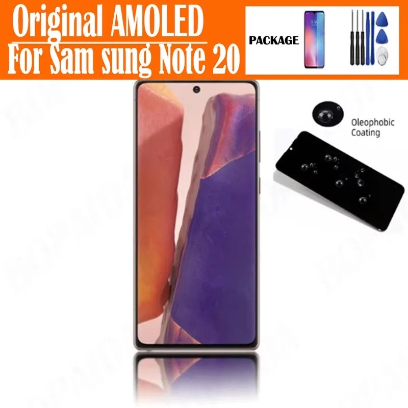 SAMSUNG AMOLED 6.7 Super AMOLEDสําหรับSamsungหมายเหตุ20 Touch Screen Digitizer AssemblyสําหรับSamsun