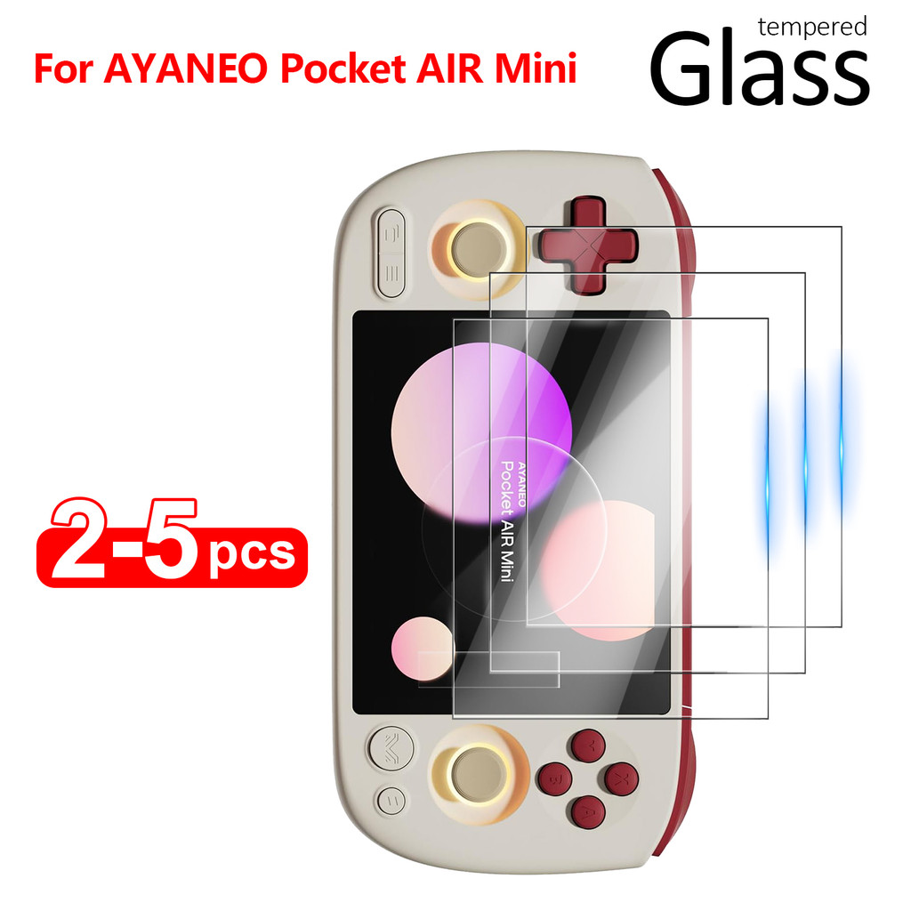 กระจกนิรภัยป้องกันหน้าจอ 9H Anti-Scratch HD ฟิล์มคอนโซลเกมมือถือ 2-5 ชิ้น Clear สําหรับ AYANEO กระเป๋า AIR Mini