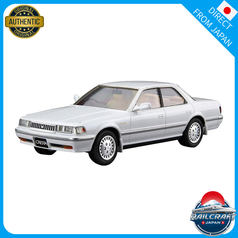 AOSHIMA 1/24 The Model Car Series No.81 Toyota JZX81 Cresta 2.5 Super Lucent G 1990 plastic model.