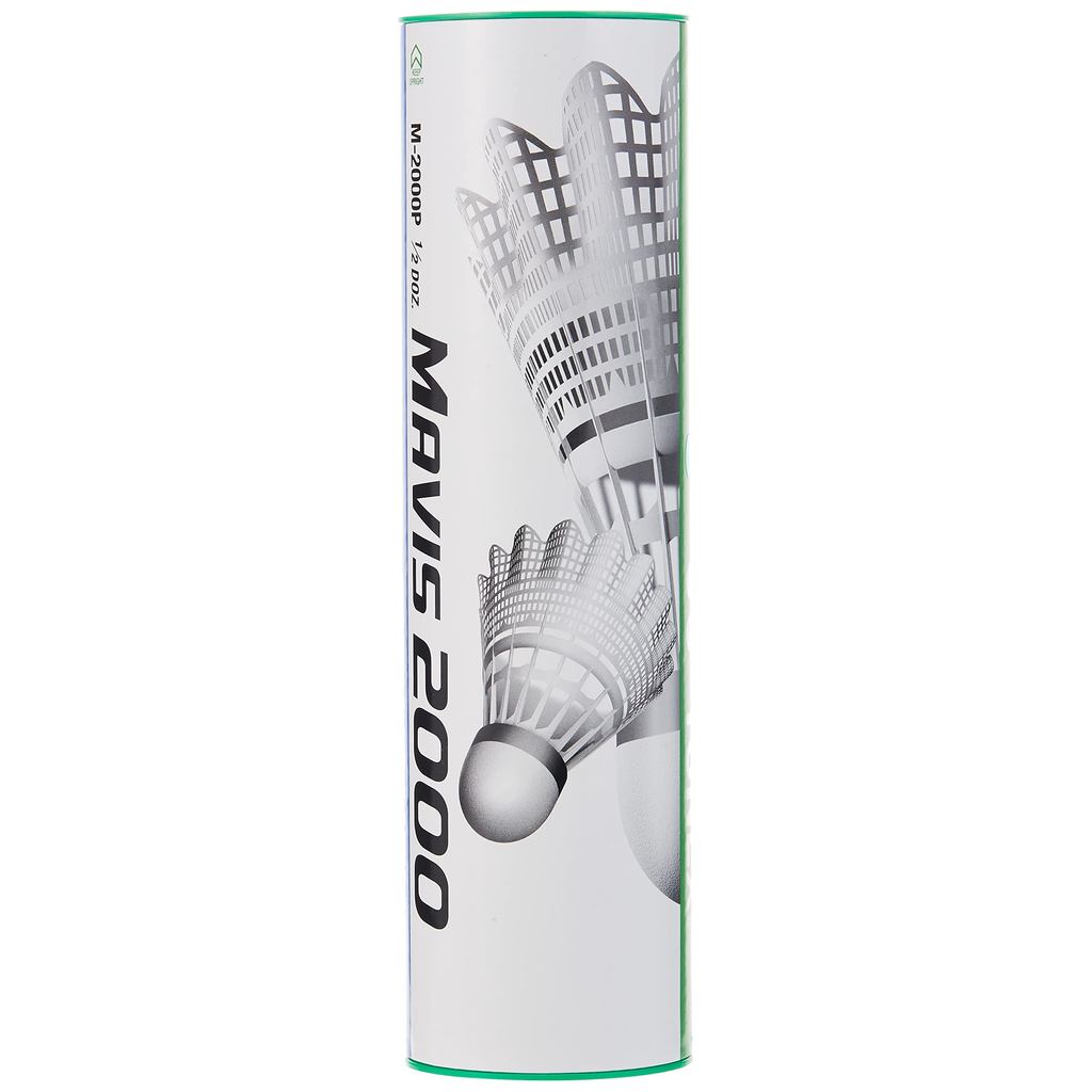 YONEX Mavis 2000 Shuttles - 6 Pieces in a Tube (Fast, Slow, and Middle Options)
