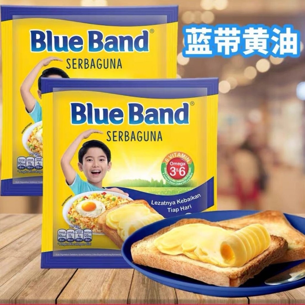 อินโดนีเซีย Blue Band Blue Band Butter 200g * 2 ถุงอุณหภูมิห้องเบเกอรี่อเนกประสงค์ผัก Butter สุ่มจัด