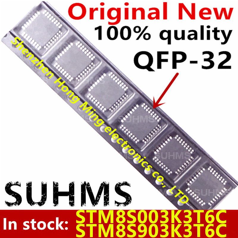 (5 ชิ้น) 100% ใหม่ STM8S003K3T6C STM8S903K3T6C/8S003 K3T6C STM8S 903K3T6C QFP-32