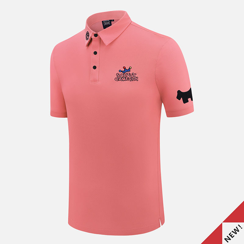 เสื้อกอล์ฟแขนสั้นสำหรับผู้ชาย Polo Shirt Golf Polyester NSA-5516（ 19TH HOLE GOLF ）