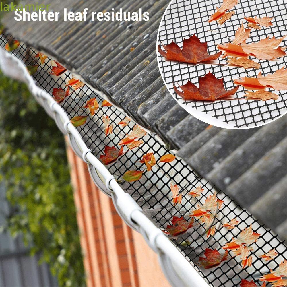 LAKAMMY Gutter Guard Mesh Roll, พลาสติกกรองเศษ Gutter Leaf Guard Roll, นํากลับมาใช้ใหม่ติดตั้งง่ายพล