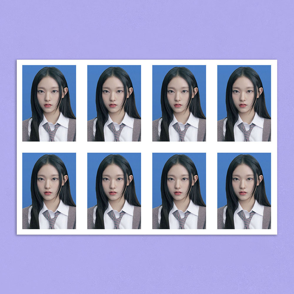 NJ Combination 3 ซม. ID Photo JEANS สินค้าภาพถ่าย Whale Girl HAERIN