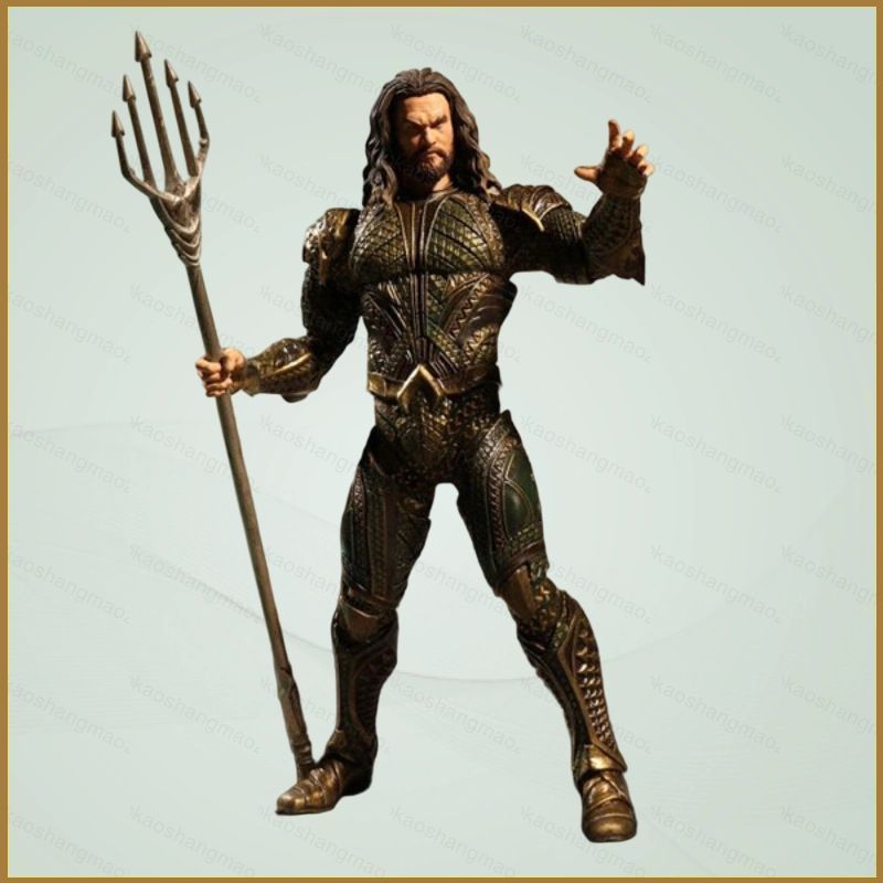 HK2 DC Aquaman Action Figure พร้อม Trident เครื่องประดับภาพยนตร์ตัวละครสะสมของเล่นพัดลมของขวัญ KH2