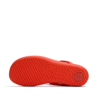 FITFLOP SOLAY GLOSSY-DISC T/P รองเท้าแตะแบบหูหนีบผู้หญิง รุ่น A5W-D49 สี CHERRY TOMATO