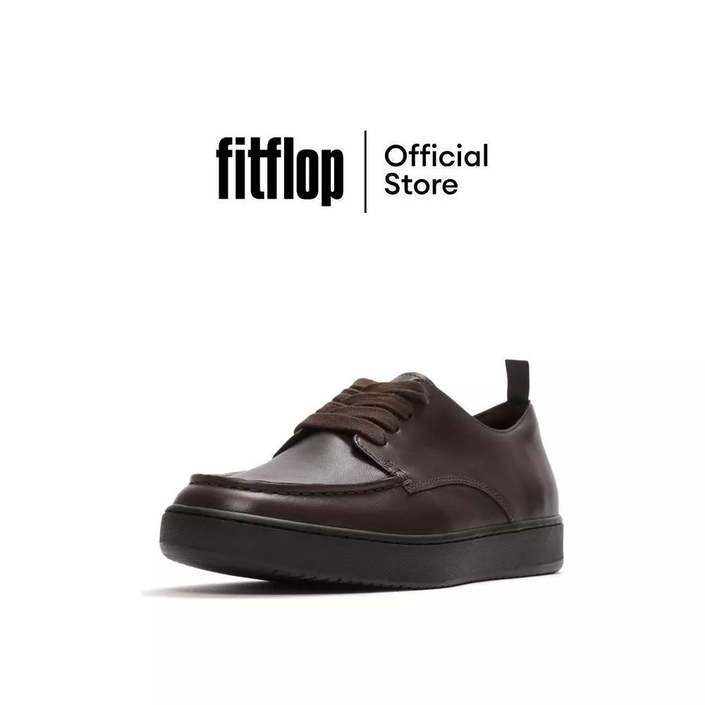 FITFLOP CRAFT-Q LEATHER MOC DERBY รองเท้าลำลองผู้ชาย รุ่น A0C-167 สี BROWN