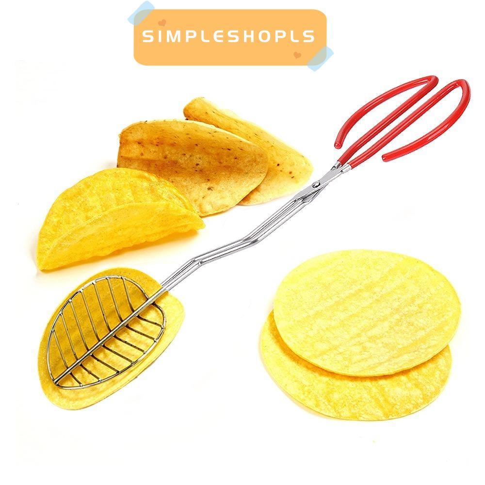 SIMPLESHOPLS Tortilla Holders, Taco Shell Tong, แม่พิมพ์ทอด Taco อเนกประสงค์คุณภาพสูงสําหรับ Homemad