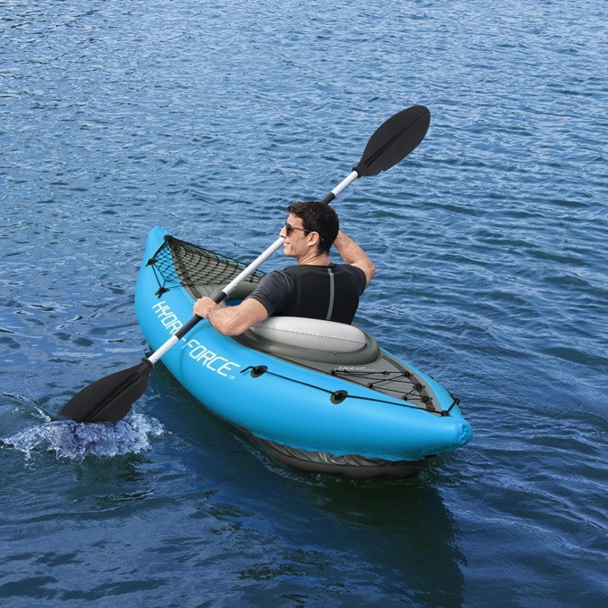 Bestway65115 Single Kayak Inflatable Boat Assault Boat Double Fishing Boat Rubber Boat Folding Canoe