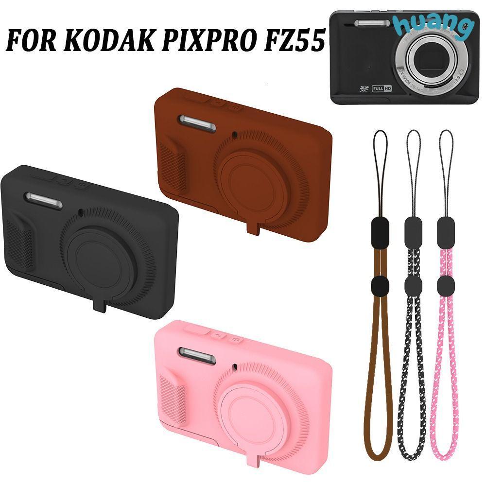LONNG Body Cover,ซิลิโคนกันกระแทกกล้องป้องกัน, Soft Anti-Scratch พร้อม Lanyard Skin Shell สําหรับ KO