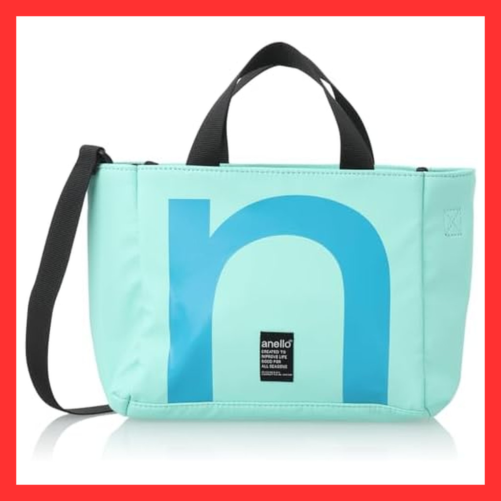 OVER LOGO 2WAY tote bag A5 water resistant [Direct from japan]
