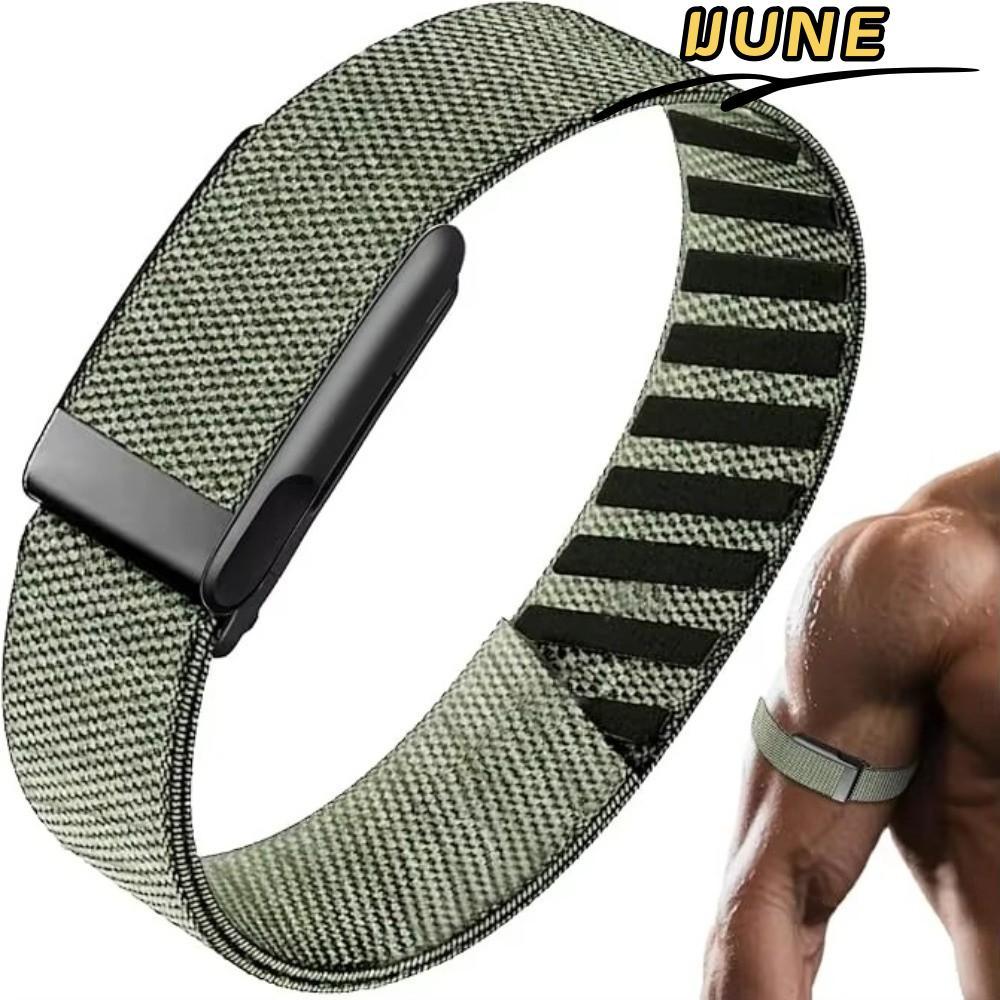 IJUNE Fitness Band, ไนลอนปรับ Bicep สําหรับ Whoop 5.0, Breathable ยืดหยุ่นเปลี่ยน Tracker สําหรับ Wh
