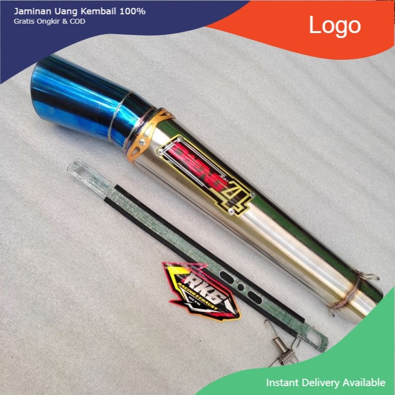 Daeng sai4 dm50mm หลอดเก็บเสียงไอเสียโบนัสต่อ