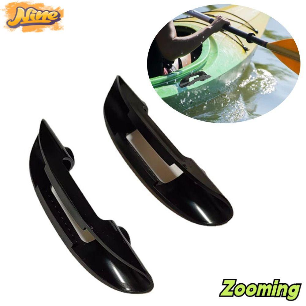 ZOOMING 2 ชิ้น Kayak Paddle Keeper, Canoe Kayak Paddle Keeper พลาสติก Paddle Holder, Reusable Kayak 