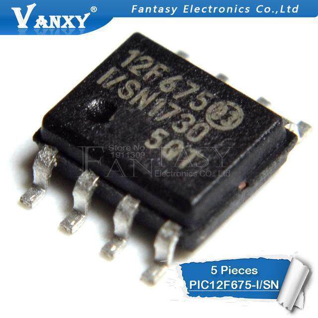 5 ชิ้น PIC12F675-I/SN SOP-8 PIC12F675 12F675-I/SN SMD 12F675 SOP8 IC