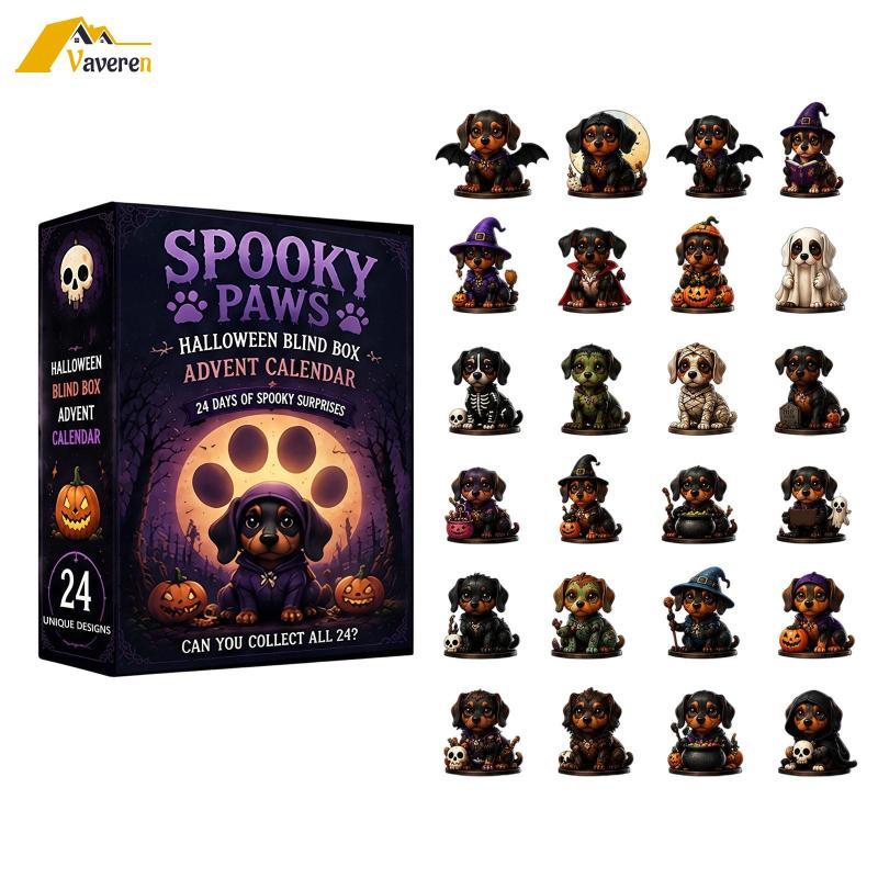 [Vaveren] Blind Box Advent Calendar Mystery Halloween Advent Calendar Halloween Counting Box Collect
