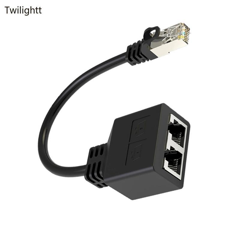 WILI RJ45 Ethernet Splitter 1 ถึง 2 1000Mbps Ethernet Switches 2 พอร์ต RJ45 LAN อะแดปเตอร์