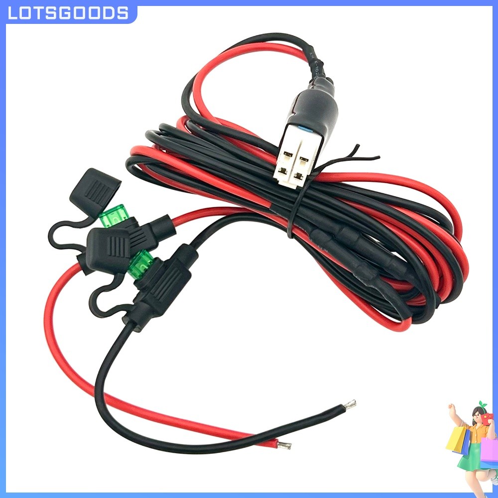 [จัดส่งในพื้นที่] สายไฟ DC 4 ขา 12AWG 4 ขา 105C อุณหภูมิสูงสําหรับวิทยุ