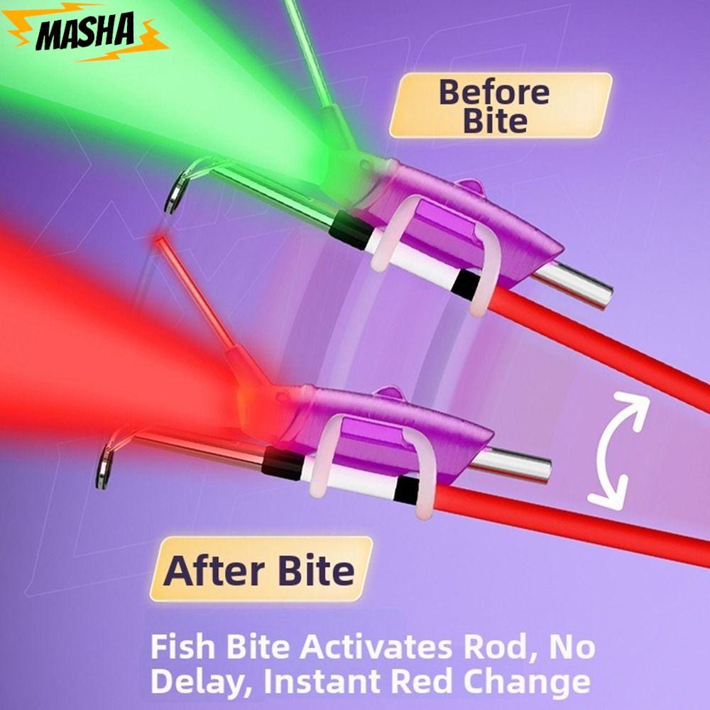 Angling LED Alert Light, Alert Light Bite Alarm Fishing Pole Bite Alarm, 2026 ไฟ LED Fishing Rod Ale
