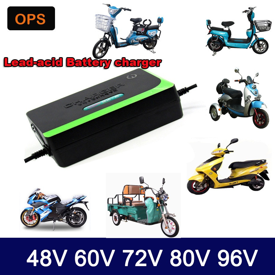 48V 60V 72V 80V 96V 12AH 20AH 30AH 40AH 50AH 60AH ไฟฟ้า E จักรยานสกู๊ตเตอร์ Charger aYwX YCEP