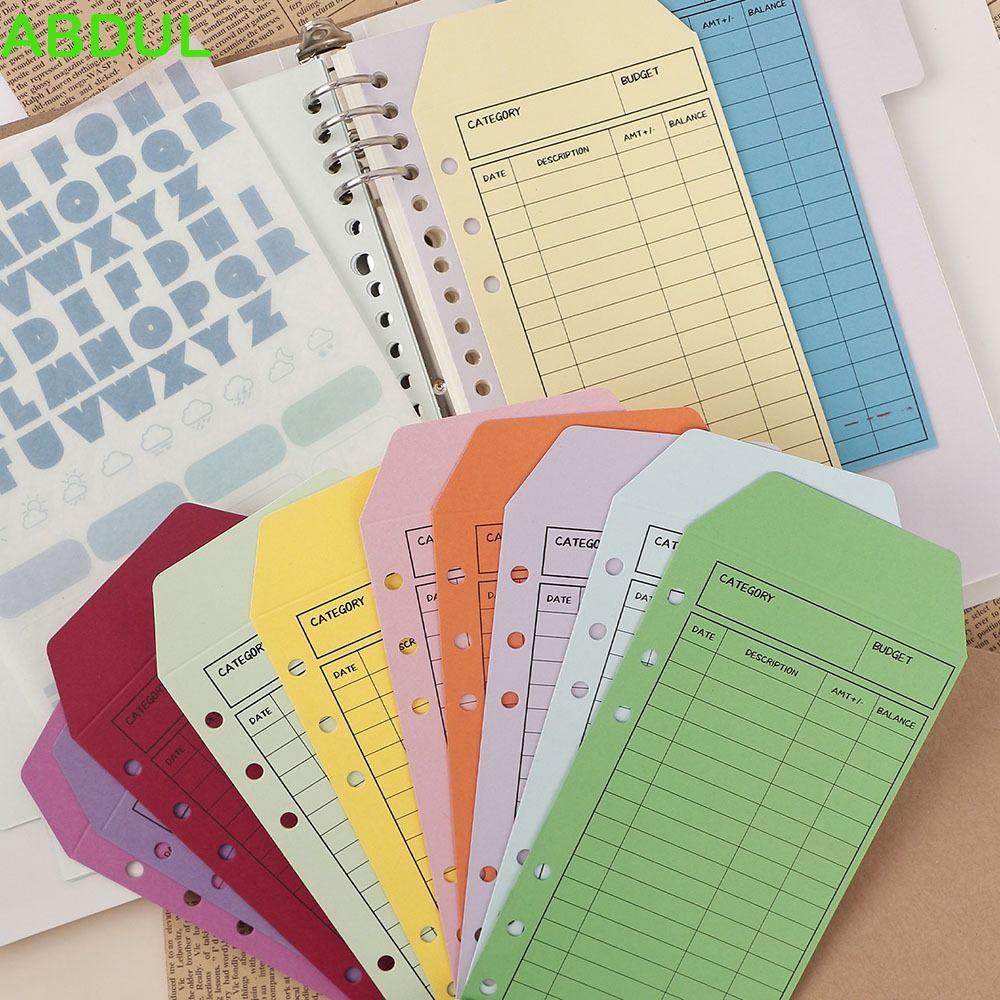 ABDUL Budget ซอง,หลวม Kawaii Cardstock เงินสดซองจดหมาย,เขียน Smoothly Budget Organizer Planner อุปกร