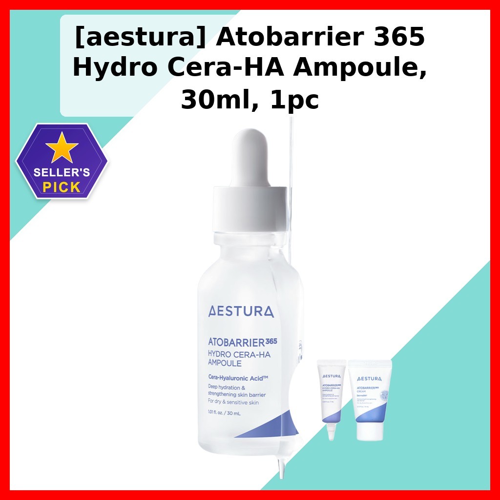 [aestura] Atobrier 365 Hydro Cera-HA Ampoule, 30ml, 1pc / Korean Ampoule / Deep Moisture / ของแท้ 10