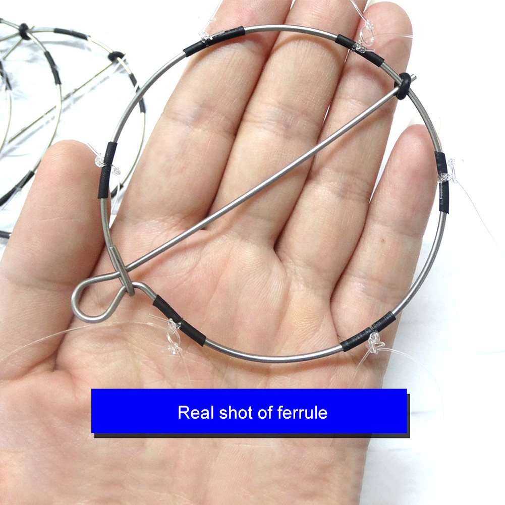6-Ring Fishing Crab Tackle Crayfish Catcher Crab Trap Ring เครื่องมือตกปลา