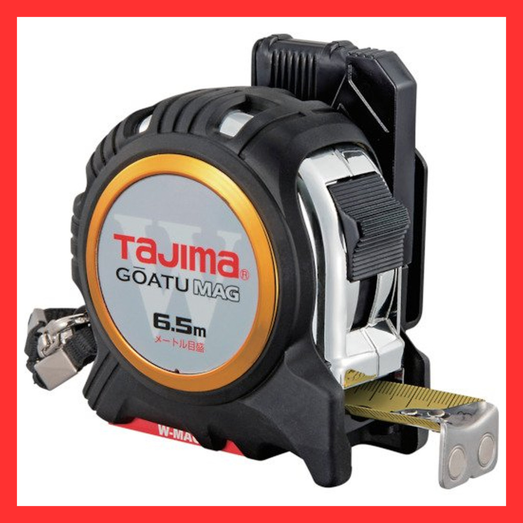 Tajima Convex Rigid Tape 6.5m x 25mm Rigid Cef G Lock Double Mag 25 GASFGLWM2565 【Direct from Japan】