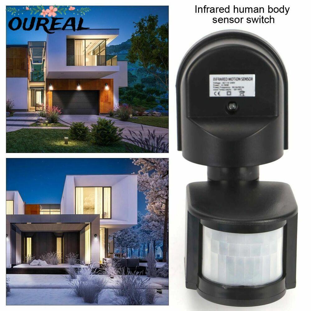 OUREAL อินฟราเรด PIR 220V ไฟ LED เซ็นเซอร์ติดผนัง