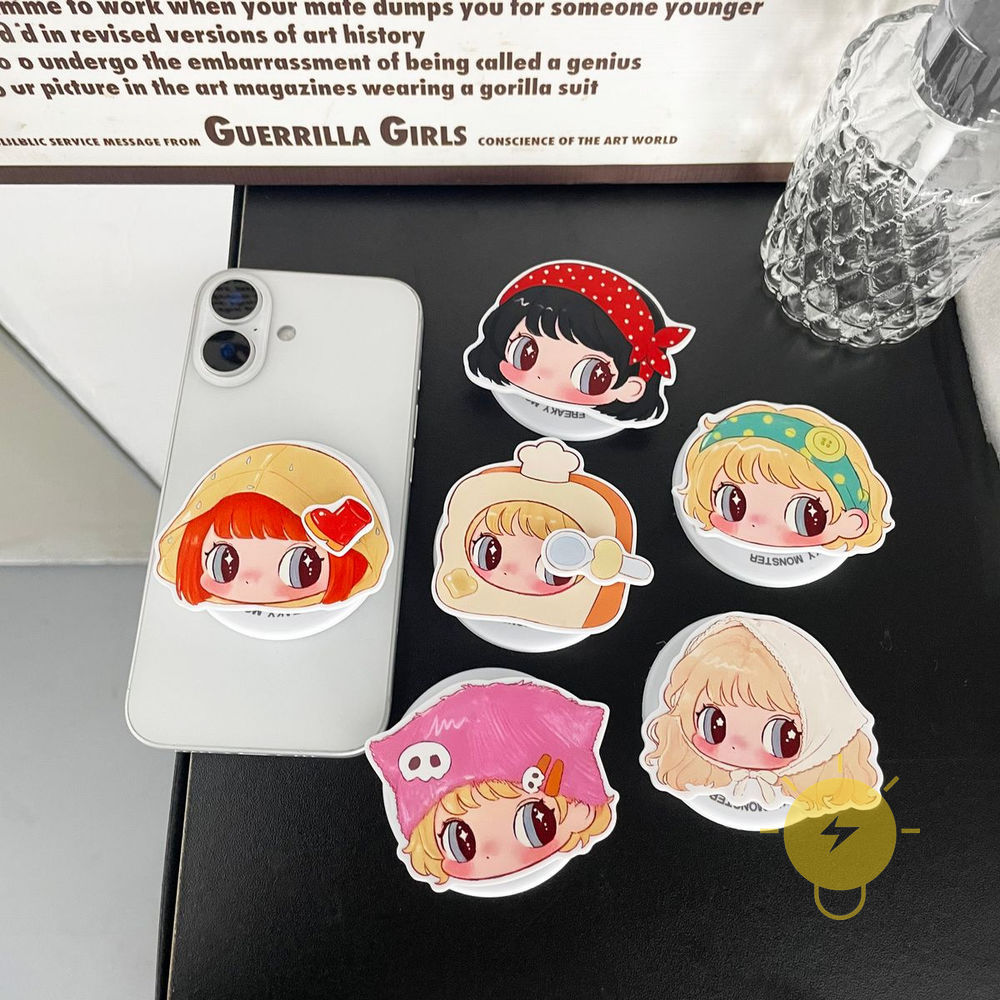 with Griptok Magnetic TPU Girl with Griptok Air Bag Phone Grip Stand Holder For magnetic griptok